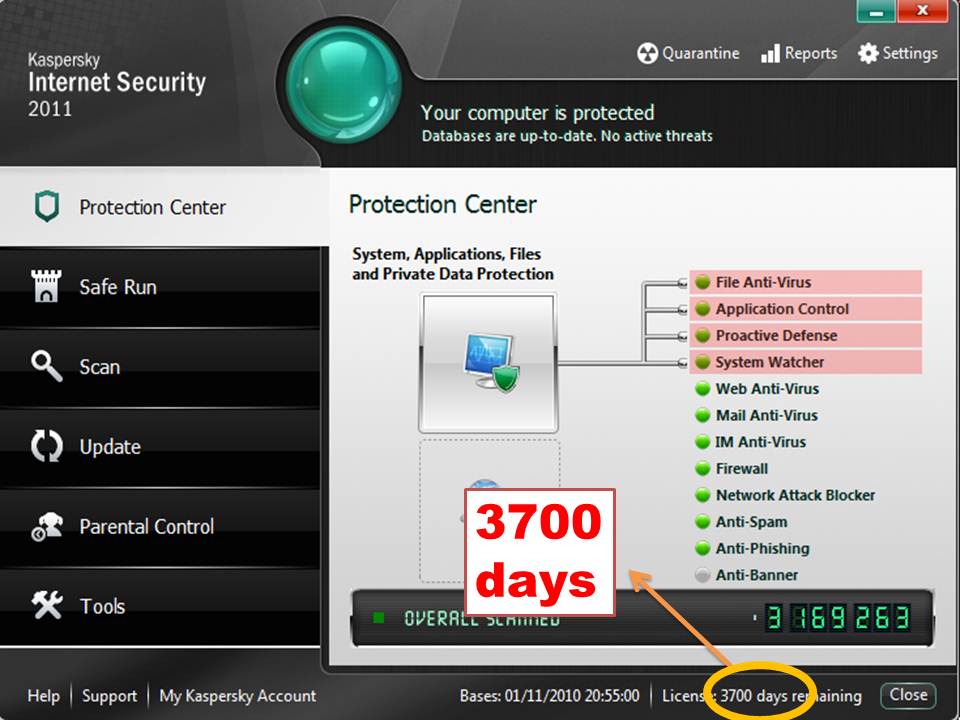 Kaspersky Antivirus Full Lifetime License key